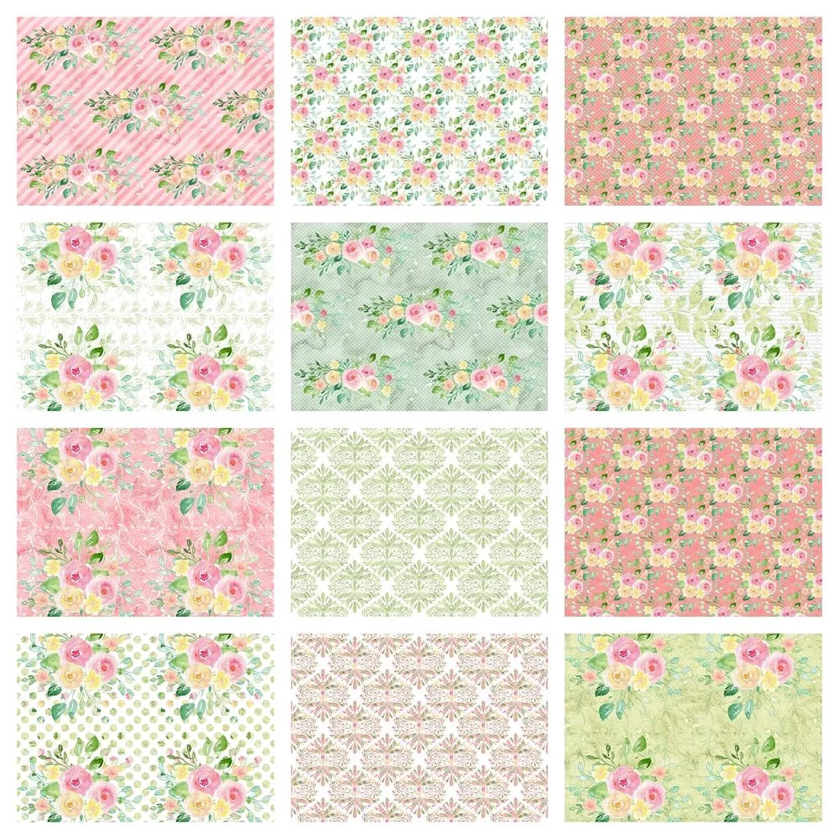Wild Flower Fabric Collection – 1 Yard Bundle