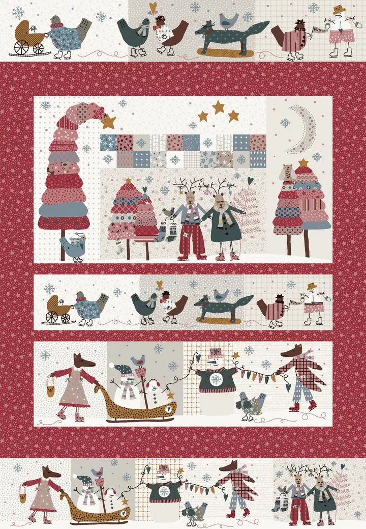 Winter Playground Panel (Red)